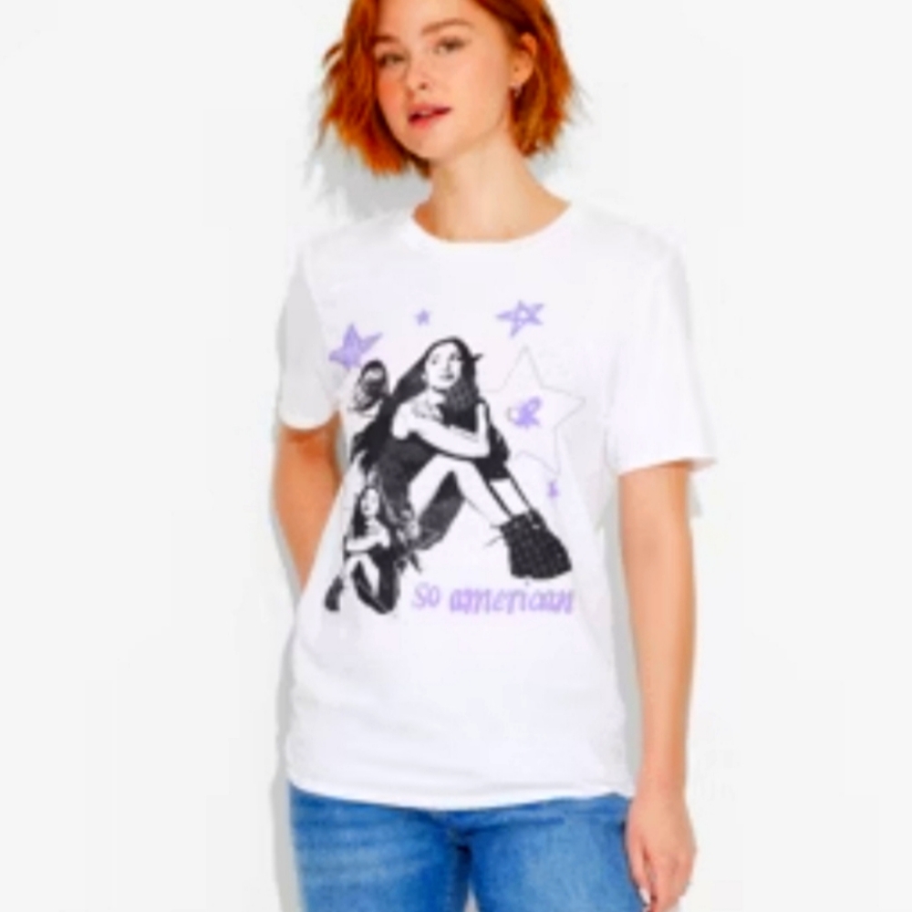 Women's Olivia Rodrigo Moon Short Sleeve Graphic T-Shirt - White